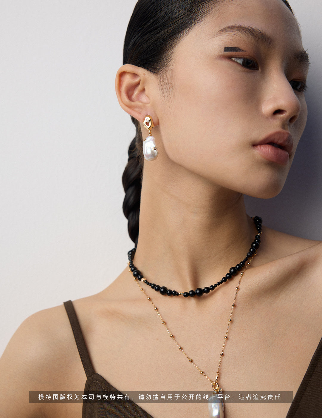 S925 Sterling Silver Baroque Pearl Earrings | Unique Geometric Modern Design with Baroque Charm | 18K Gold Accents & Sparkling Zircons (Varying Pearl Sizes)